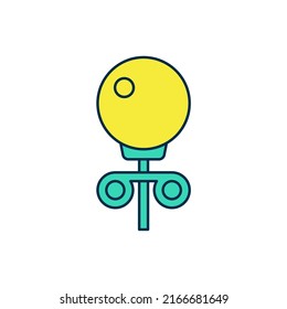 Filled outline Stud earrings icon isolated on white background. Jewelry accessories.  Vector