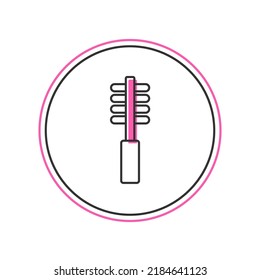 Filled outline Toilet brush icon isolated on white background. Cleaning service concept.  Vector