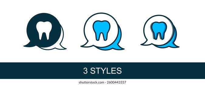 Filled outline Tooth icon isolated on white background. Tooth symbol for dentistry clinic or dentist medical center and toothpaste package.  Vector