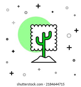 Filled outline Tree icon isolated on white background. Forest symbol.  Vector