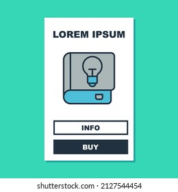 Filled outline User manual icon isolated on turquoise background. User guide book. Instruction sign. Read before use.  Vector