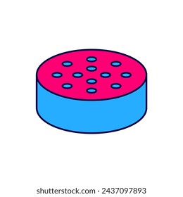 Icono de sensor de agua aislado sobre fondo blanco.  Vector