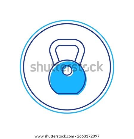 Filled outline Weight icon isolated on white background. Kilogram weight block for weight lifting and scale. Mass symbol.  Vector