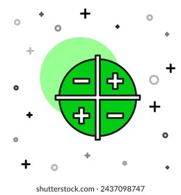 Icono de sistema de coordenadas XYZ de contorno relleno aislado sobre fondo blanco. Eje XYZ para visualización de estadísticas de gráficos.  Vector