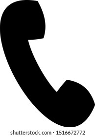 Filled phone icon. Phone vector illustration for graphic design. Phone symbol.