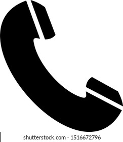 Filled phone icon. Phone vector illustration for graphic design. Phone symbol.