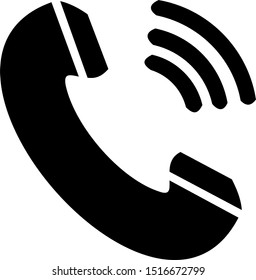 Filled phone icon. Phone vector illustration for graphic design. Phone symbol.