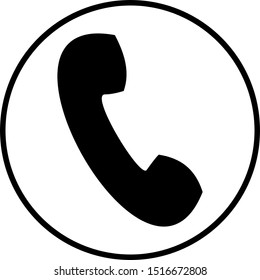 Filled phone icon. Phone vector illustration for graphic design. Phone symbol.