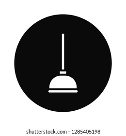 Filled Plunger icon vector isolated on white background. Modern symbol in trendy flat style for mobile app and web design.