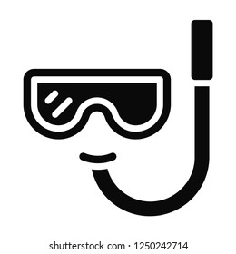 Filled Scuba icon vector isolated on white background. Modern symbol in trendy flat style for mobile app and web design.
