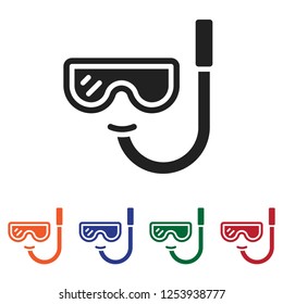 Filled Scuba icon vector isolated on white background. Modern symbol in trendy flat style for mobile app and web design.