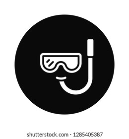 Filled Scuba icon vector isolated on white background. Modern symbol in trendy flat style for mobile app and web design.