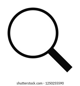 Filled Search icon vector isolated on white background. Modern symbol in trendy flat style for mobile app and web design.