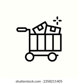 filled shopping cart icon, isolated icon in light background, perfect for website, blog, logo, graphic design, social media, UI, mobile app