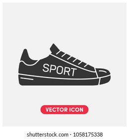 Filled Sneakers Vector Icon Illustration