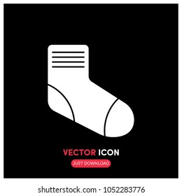 Filled Socks Vector Icon Illustration