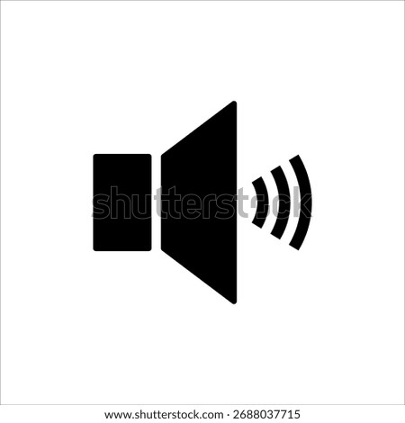 Filled speaker with medium sound waves indicating an average volume level.