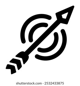 A filled style icon of arrow symbol 