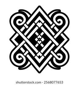 A filled style icon of knot symbol