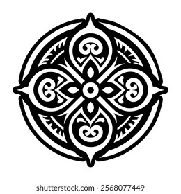 A filled style icon of life symbol symbol