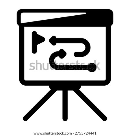 Filled style icon showing competitor map