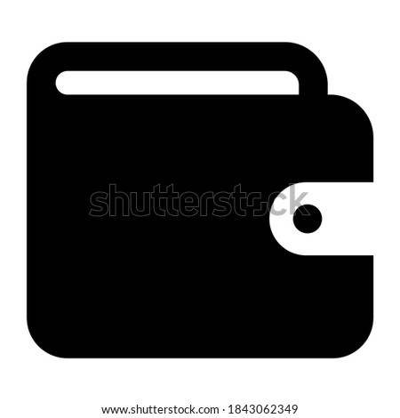 Filled vector of cash wallet, editable icon of wallet 