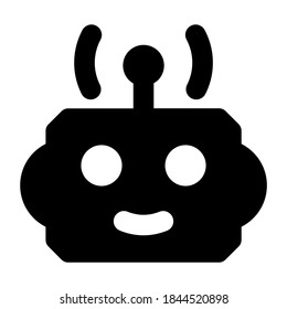 Filled vector design of a chatbot. artificial intelligence concept 