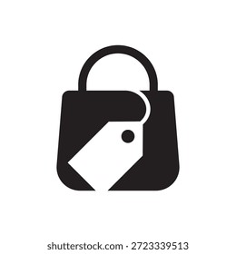 Filled vector icon for product price, tag, or special discount.