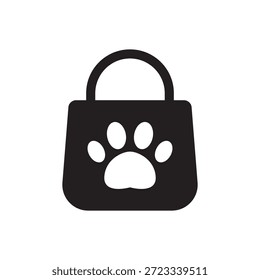 Icono de Vector lleno para comprar productos de una tienda de mascotas.