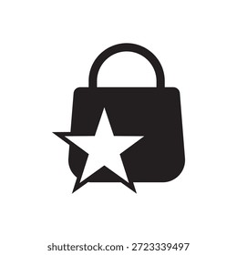 Icono de Vector lleno para calificación, revisión o producto favorito.