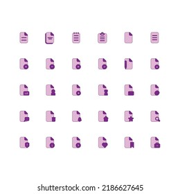 Filledline style document icon suitable for web, application, banner, etc