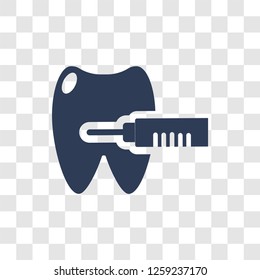 Filler icon. Trendy Filler logo concept on transparent background from Dentist collection