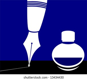 filler and ink-pot	