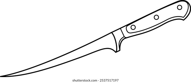 Fillet knife illustration [Kinds of knives]