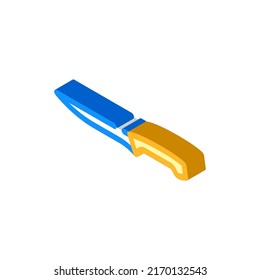 fillet knife isometric icon vector. fillet knife sign. isolated symbol illustration