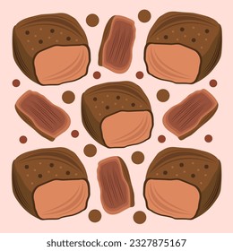 Fillet mignon flat vector illustration. Cute delicious grilled fillet mignon beef steak cartoon vector illustration for graphic design and decorative element