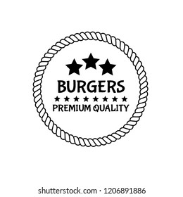 fillet premium quality badge.fillet premium quality package label. vintage stamp. designed for butcher shop