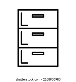 Filling cabinet icon vector design illustration