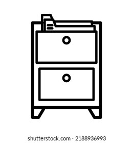 Filling cabinet icon vector design illustration