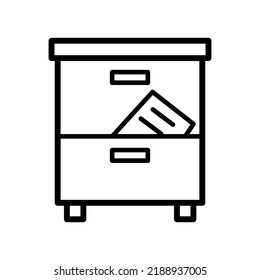 Filling cabinet icon vector design illustration