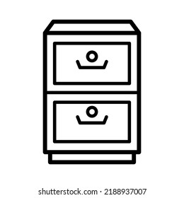Filling cabinet icon vector design illustration