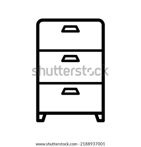 Filling cabinet icon vector design illustration