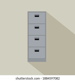 Filling cabinet vector art and graphics