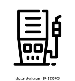 Füllstation-Symbol oder Logo einzeln auf Zeichen, Vektorgrafik - hochwertige Vektorsymbole im schwarzen Stil
