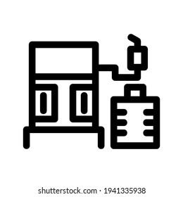 filling station icon or logo isolated sign symbol vector illustration - high quality black style vector icons
