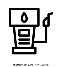 icono de estación de llenado o logotipo símbolo de señalización aislado ilustración vectorial de alta calidad estilo negro iconos vectoriales

