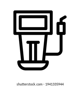 icono de estación de llenado o logotipo símbolo de señalización aislado ilustración vectorial de alta calidad estilo negro iconos vectoriales
