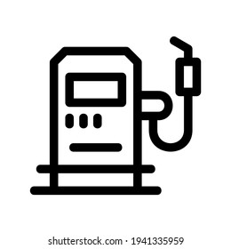 filling station icon or logo isolated sign symbol vector illustration - high quality black style vector icons
