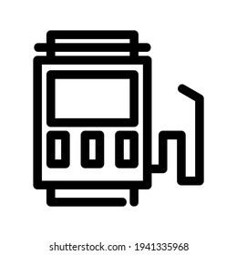 icono de estación de llenado o logotipo símbolo de señalización aislado ilustración vectorial de alta calidad estilo negro iconos vectoriales

