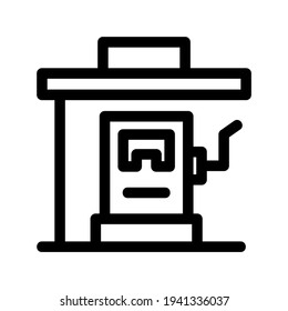 filling station icon or logo isolated sign symbol vector illustration - high quality black style vector icons
